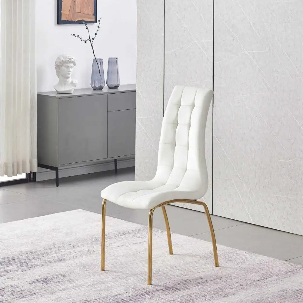 Lot de 2 chaises PARIS gold velours beige