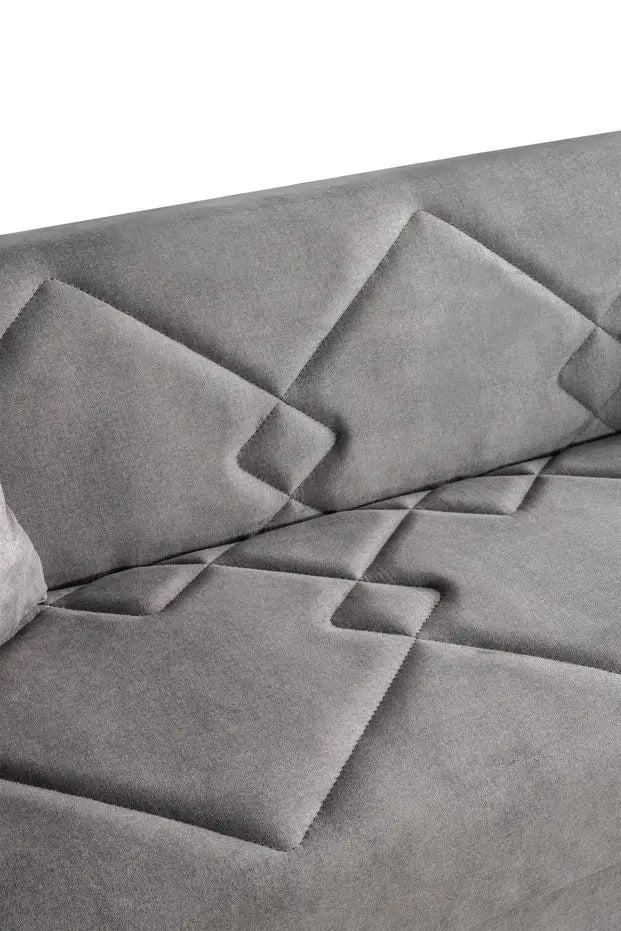 Canapé 3 places MONA convertible #couleur_gris