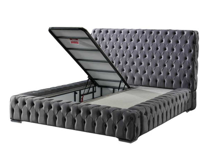 Lit coffre capitonné ROYAL 140x190 cm 